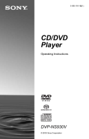 Sony DVP-NS930V QS - operating-instructions-EN-3